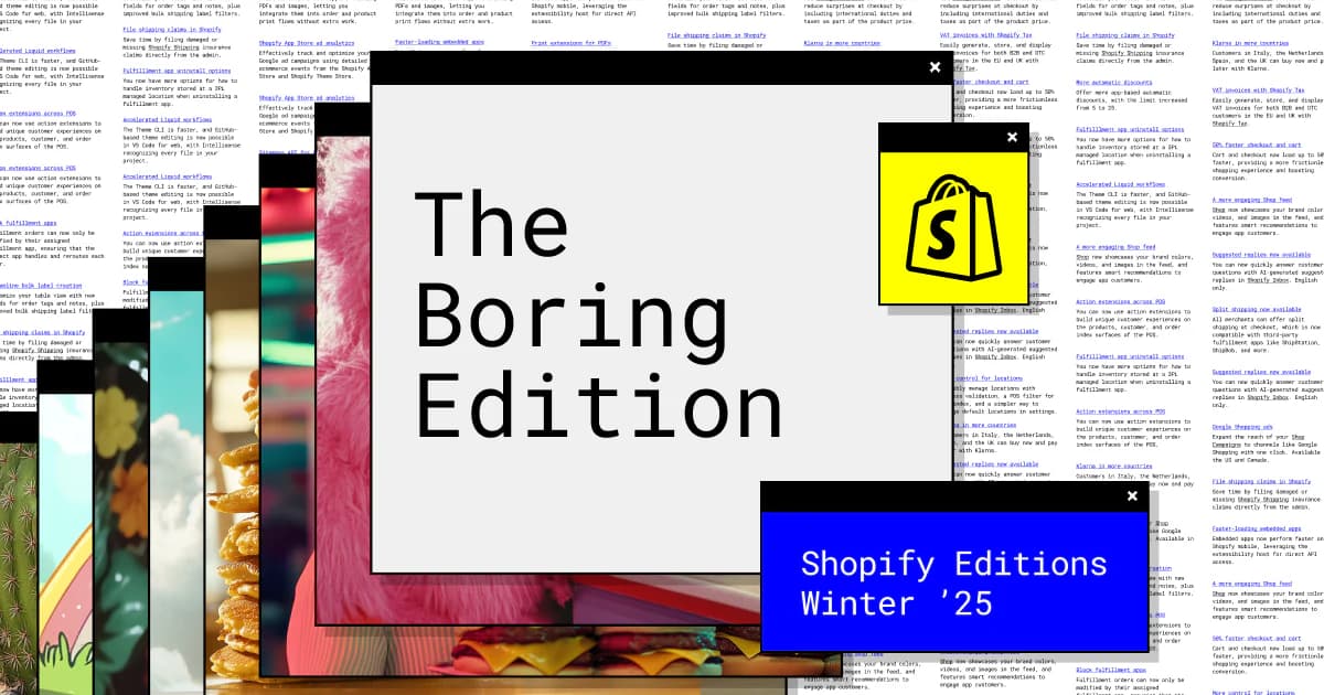 Shopify Winter Edition 2025: The Key Updates Every Merchant Should Know